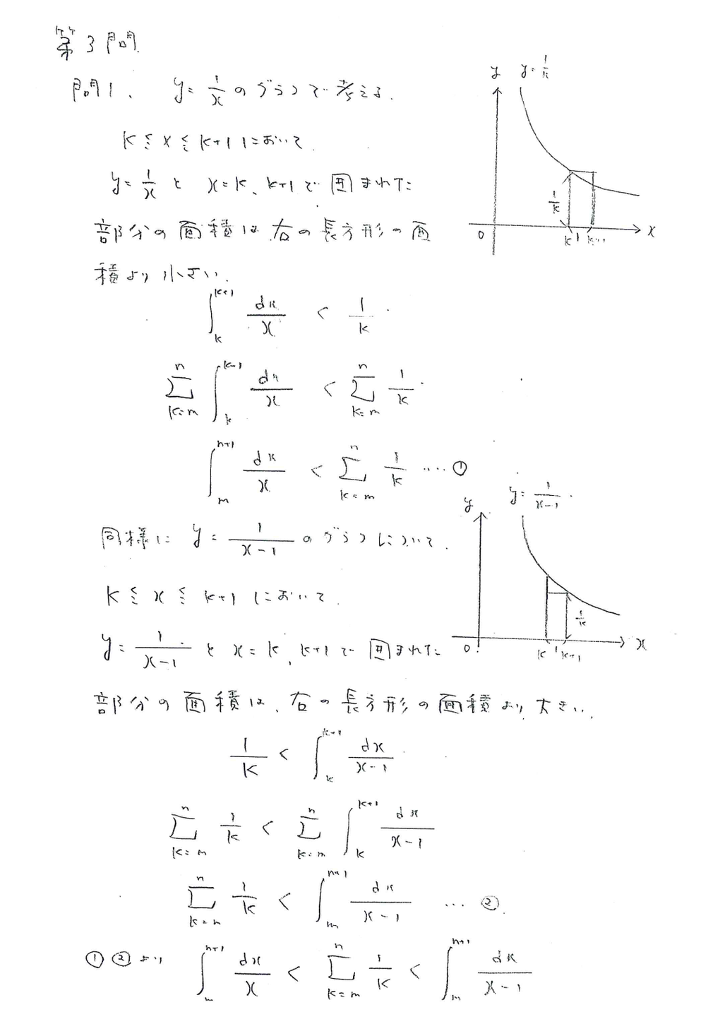 2020年大阪市立大理系数学3 2020年大阪市立大理系数学3